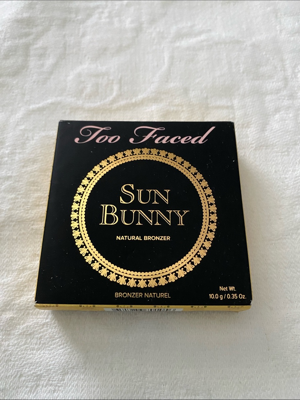 Too Faced Sun Bunny Bronzer Compact - Black & Gold Accents